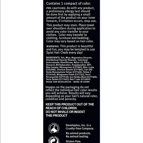 FREE with Purchase Hair Chalk, “Sugar Plum” by Splat, new in box - Picture 3 of 5